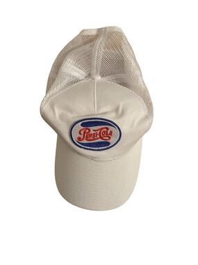 Vintage Pepsi Cola White Trucker SnapBack Hat